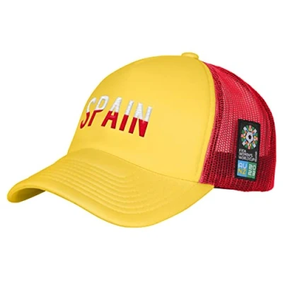 Image of Official 2023 Women&#039;s World Cup Adult Classic Trucker Cap, Spain Yellow