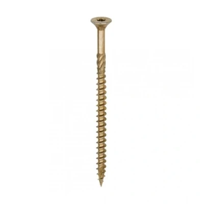 Image of Timco C2 Clamp Fix Multi Purpose Premium Screws TX Double Countersunk Yellow (Size 6.0 x 100 Pieces)