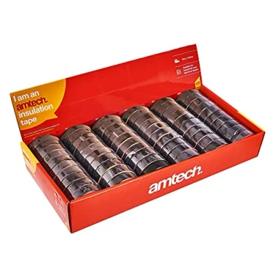Image of Amtech S4175 60 Piece Insulation Tape Set Black