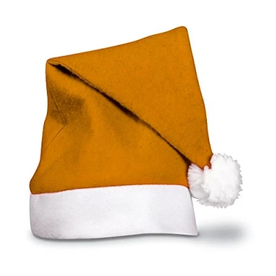 Image of eBuyGB Adults Unisex Festive Christmas Santa Hat (Orange)