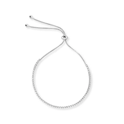 Image of Engelsrufer Women&#039;s bracelet made of sterling silver and power stone, lobster clasp, adjustable in two lengths, nickel free, 6 Steine, Silver, No Gemstone