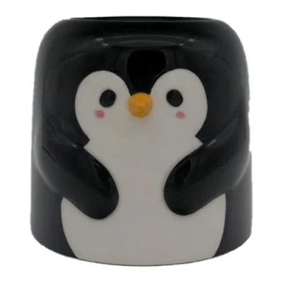 Image of Puckator Adoramals Oil Burner Penguin Shaped Ceramic Living Room Accessories Wax Liquidizer Burners For Essential Oils Melt Holder Fragrance