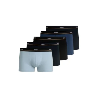 Image of BOSS Trunk Essential 5 PACK Pants, Men&#039;s, Size: XL, Blue/black