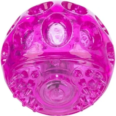 Image of TRIXIE dog blink ball, pink, ø 6 cm, 33642, activation by impact, 50 hours light duration