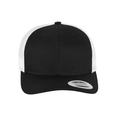 Image of Flexfit Retro Trucker 2TONE Cap, Size: One Size, Blk/wht