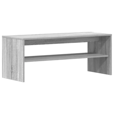 Image of vidaXL grey sonoma tv cabinet engineered wood living room/bedroom media console 100x40x40 cm