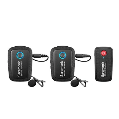 Image of Saramonic Ultracompact 2.4 GHz 2 Person Wireless Clip On Mic System w/Lavs for Cameras &amp; Mobile (Blink 500 B2)