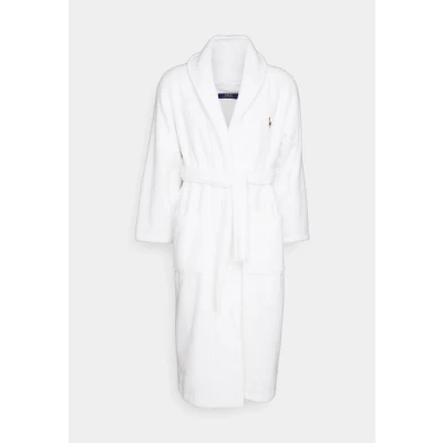 Image of Polo Ralph Lauren Shawl Lounge ROBE Dressing gown, Men&#039;s, Size: XXL/3XL, Weiss