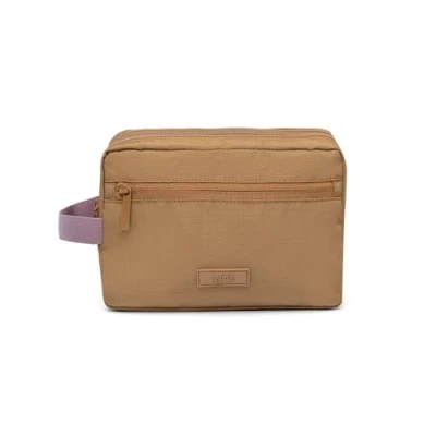 Image of Lefrik Kei Washbag 100% Recycled Fabric Eco Friendly, Toffee, Toiletry Bag