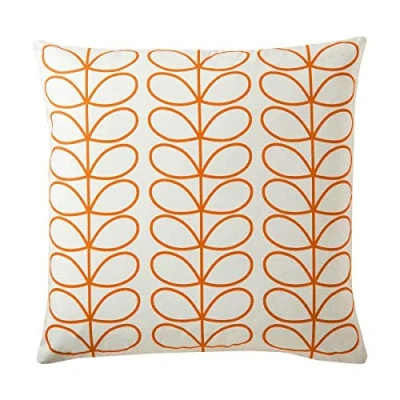 Image of Linear Stem Large Cushion, Persimmon 50x50cm