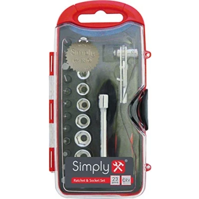 Image of 12x Simply 23 Piece Mini Ratchet Socket Set BSCR04