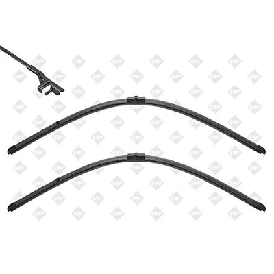 Image of 95562893903 Wiper blade SWF VisioFlex 119436 650, 650mm Front Beam for left hand drive vehicles VOLKSWAGEN: Touareg I, PORSCHE: Cayenne