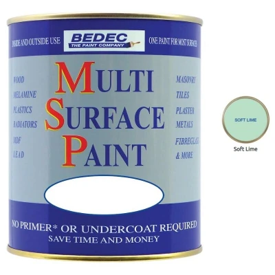 Image of Bedec 2.5 Litre Soft Gloss Multi Surface Paint Lime