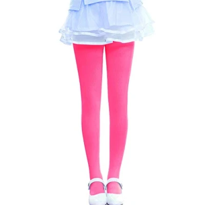 Image of Kids Fashion Girls Microfiber Semi Opaque Tights 40 Denier (13 Years Plus (158cm), Fuxia)
