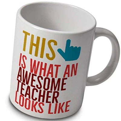 Image of verytea This is What an Awesome Teacher Looks Like Mug Great end of Term Gift for