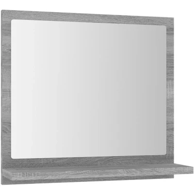 Image of vidaXL Bathroom Mirror Grey Sonoma 40x10.5x37 cm Engineered Wood