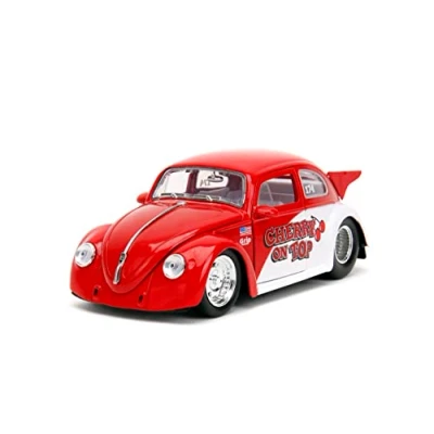 Image of Punch Buggy Slug Bug 1:24 1959 Volkswagen Drag Beetle Die Cast Car, Toys for Kids and Adults