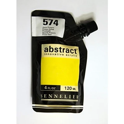 Image of Sennelier Abstract Innovative Acrylic Artist Paint Pouch 120ml (574 Primary Yellow)