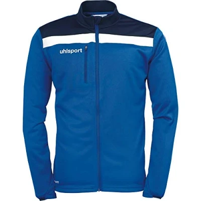 Image of Uhlsport Offense 23 Poly Jacket Men&#039;s Sports Azure/Navy/White, Large
