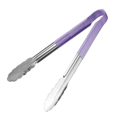 Image of Hygiplas HC852 Colour Coded Serving Tong Purple 300mm