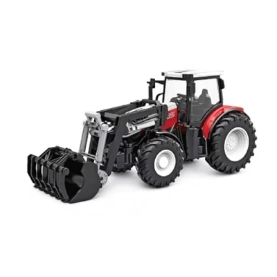 Image of Korody K 6631 1:24 TRACTOR WITH FRONT SHOVEL/LOADING ARM RC, Red