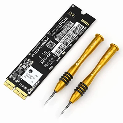 Image of INDMEM PCIe NVMe Gen3x4 SSD 1TB 3D TLC NAND Flash Hard Drive Replacement for Macbook Air 2013 2017, Pro Retina 2015, iMac Mac 2013, Mini 2014 (1TB)