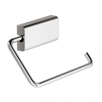 Image of COSMIC Toilet roll holder Light grey Installation with Screws Measures 13.1 x 5.5 6.6 cm