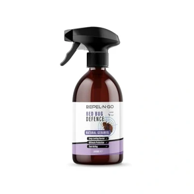 Image of Repel N Go Bed Bug Repellent Deterrent Spray Natural Eco Friendly Pest Control Defence for Indoors and Outdoors Contains Lavender &amp; Geraniol 500ml