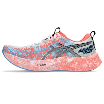 Image of Asics Noosa TRI 16 Neutral running shoes, Men&#039;s, Size: 6, White/sunrise red Textile/synthetics