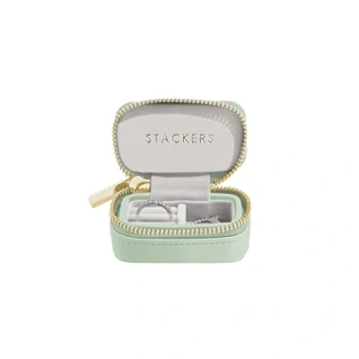 Image of Stackers Sage Green Petite Travel Jewellery Box