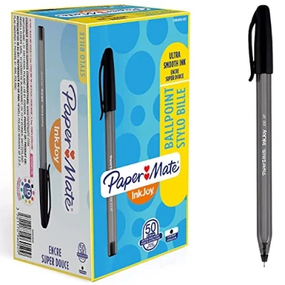 Image of Paper Mate InkJoy 100ST Ballpoint Pens Extra Fine Point (0.5 mm) Black 50 Count