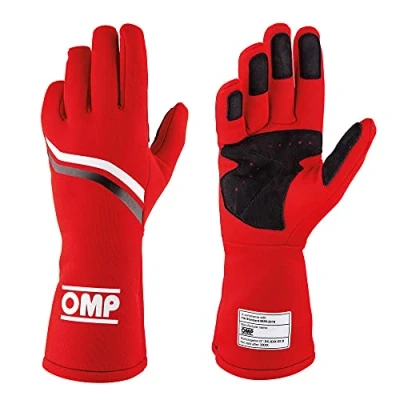 Image of OMP DIJON GLOVES my2021 RED SIZE S FIA 8856 2018