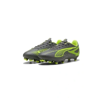 Image of PUMA Unisex Ultra 5 Play FG Soccer Shoe, Matte Aged Silver Yellow Alert Silver, 7.5 UK