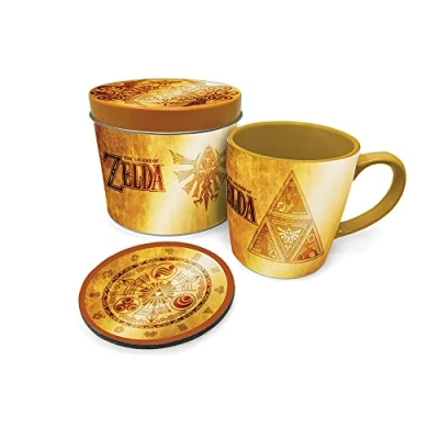 Image of Pyramid International Legend of Zelda Gift Set with Mug and Coaster in Reusable Tin Official Merchandise