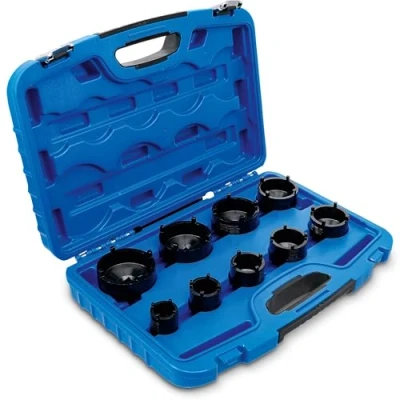 Image of BGS 8337 Groove Nut Socket Set external tooth KM4 KM12 9 pcs.