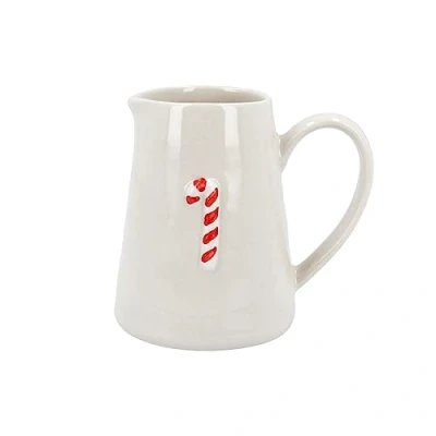 Image of Gisela Graham Candy Cane Christmas Jug