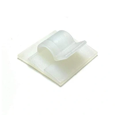 Image of Multipurpose Self Adhesive Cable Clips Wire Holders Pack of 50 (5mm, White)
