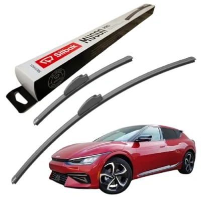 Image of Silbak Windscreen Wipers, for KIA EV6 (07/2021 ONWARDS) Wiper Blades, 650mm/400mm