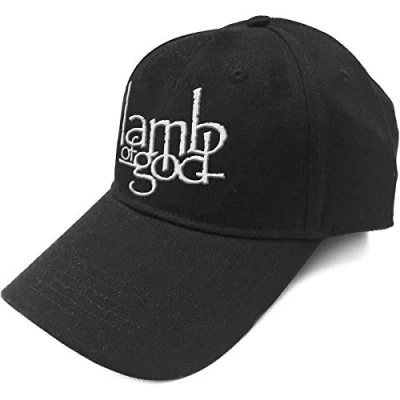 Image of Lamb Of God Baseball Cap Band Logo burn the priest Official Black Strapback One Size
