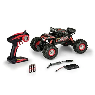 Image of Carson 500404130 Boat Beast 1:12 RC Car Amphibious 100% RTR for Land and Water, Robust Waterproof, with 2.4G Remote Control, Black