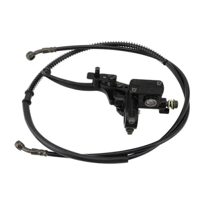 Image of GOOFIT Hydraulic Brake Master Cylinder Lever Handle with Cable Replacement for 50cc 70cc 90cc 110cc 125cc 150cc Chinese ATV Quad