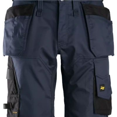 Image of Snickers AllroundWork Stretch Loose Fit Work Shorts Holster Pockets Navy/Black 52