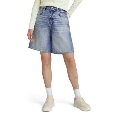 Image of G Star RAW Womens Barrel Loose Shorts Navy Size 27 (Waist)