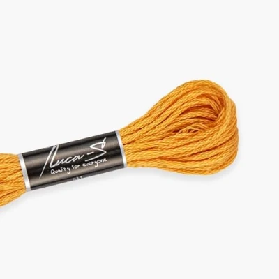Image of Premium Embroidery Thread Luca S, 100% Giza Cotton, Oeko TEX Certified Stranded Cotton 354 / DMC 3854 Anchor 313
