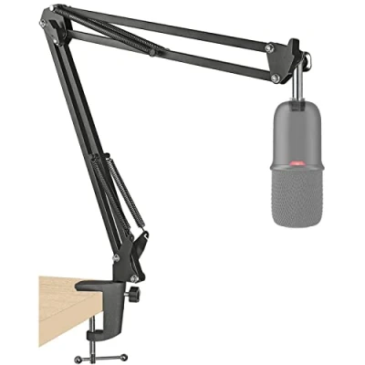 Image of SUNMON SoloCast Boom Arm Mic Stand, Adjustable Suspension Scissor Stand for HyperX Gaming Microphone by