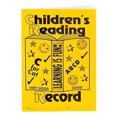 Image of Pukka Pad Children’s Reading Comprehension Record Book, Track Books and Pages Read, Gold, Pack of 25