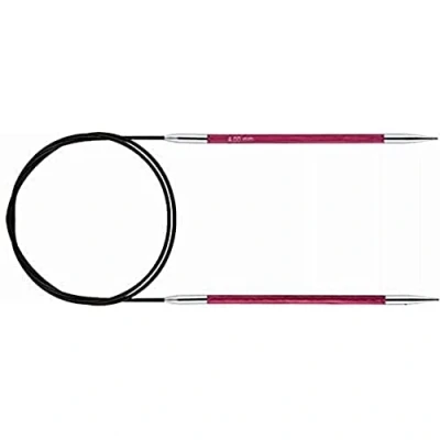Image of KNITPRO KP29135 Royale: Knitting Pins: Circular: Fixed: 100cm x 4.00mm, Birchwood, brass, Multi Colour, 4mm