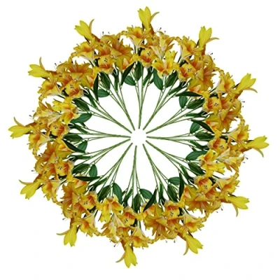Image of Leaf Large Artificial Stargazer Style Lily Plant,60cm