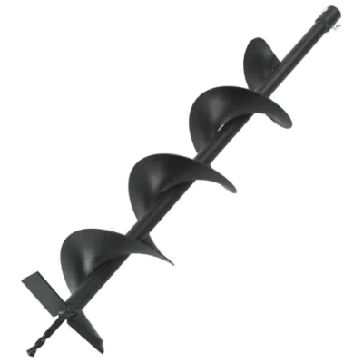 Image of vidaXL Heavy Duty Steel Auger Drill 150mm for Wide Variety of Drilling Tasks Tree Planting, Road Construction, Fence Post Setting 20mm Connection Shank Compatibility