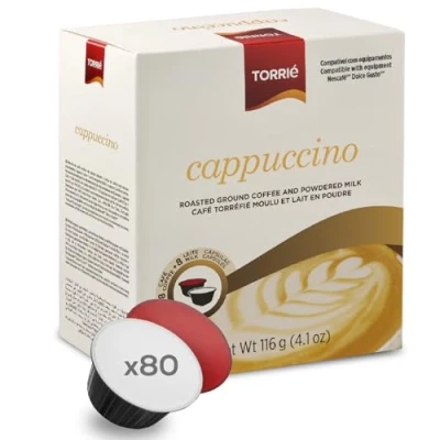 Image of Torrié Cappucino pods Compatible with Dolce Gusto® 40 Coffee + Milk (80 pods)